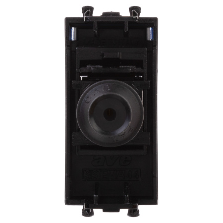 Розетка TV одиночная модульная, "Avanti", "Черный квадрат", 1 модуль DKC