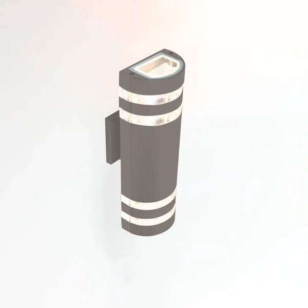 Фасадный светильник GWL-2MR16-GU10-R-IP65 Графит с двойным боковым рассеивателем Потис General