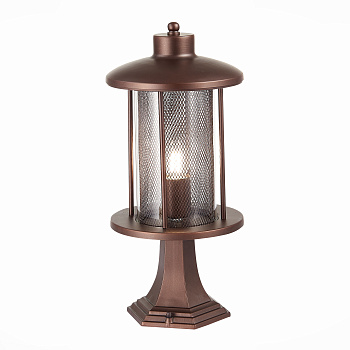 Светильник уличный наземный Темный кофе/Прозрачный, Темный кофе E27 1*60Вт SL080.405.01 ST LUCE