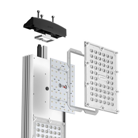 Светодиодный светильник 4Mх2L 200Вт 5000К Ш 135х70° Geniled Optimus