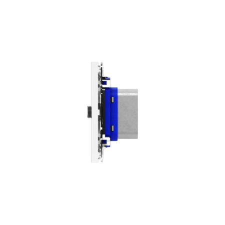 Розетка телевизионная встраиваемая Voltum S70 оконечная TV+SAT, (белый глянцевый)