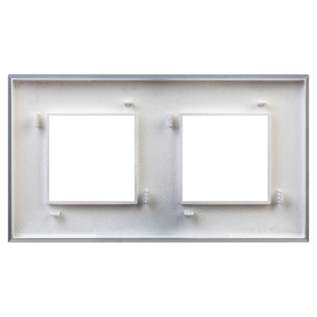 Рамка "Avanti", "Закаленная сталь", 2 поста (4 мод.) DKC