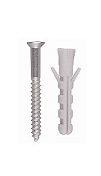 Дюбеля с шурупами, 6x25мм / 4х30мм, 15шт, ЗУБР