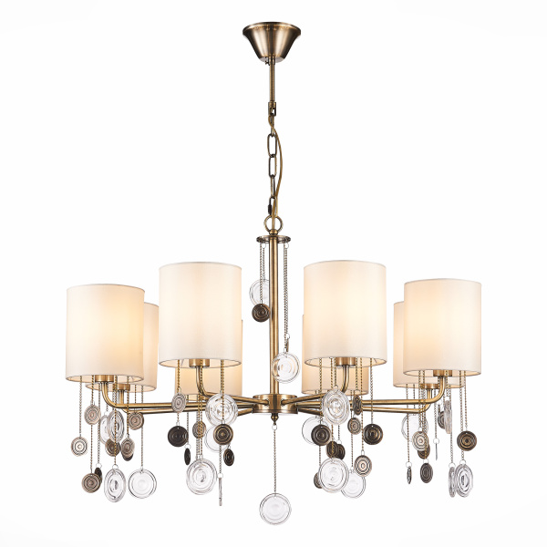 Люстра подвесная Бронза/Бежевый E14 8*40Вт SLE107933-08 EVOLUCE