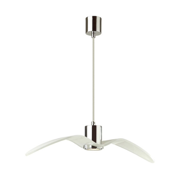Подвес GU10 1*5W BIRDS белый/хром/стекло B ODEON LIGHT