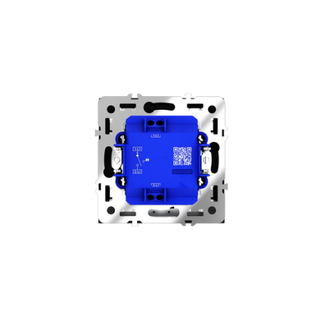 Выключатель встраиваемый Voltum S70 одноклавишный с подсветкой 10А, (черный матовый)