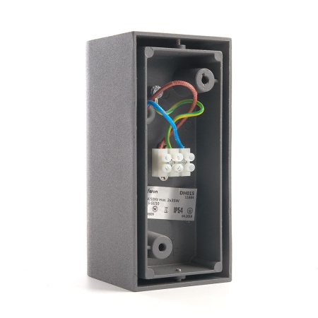 Светильник садово-парковый Feron DH015,на стену, 2*GU10 230V, серый