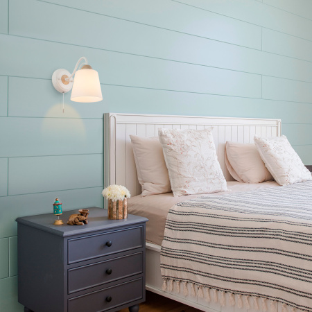 Бра со стеклянным плафоном 1*E27 40Вт белый IP20 Betty (70062/1 белый) Eurosvet