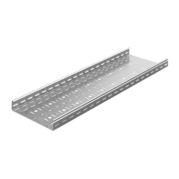 Универсальный лоток перфорированный 300х50х3000, толщ. 1,0 мм, гор. цинк Ostec