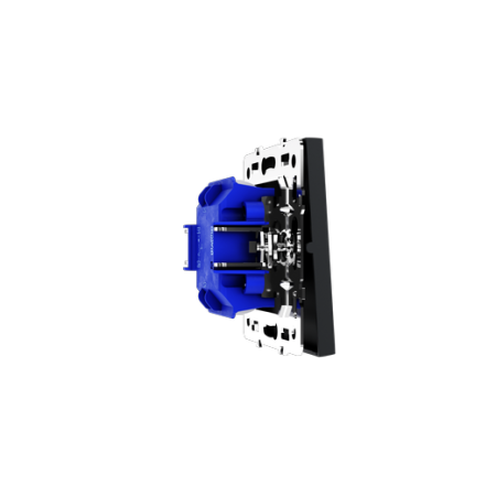 Выключатель встраиваемый Voltum S70 одноклавишный 10А, (графит)