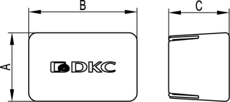 Заглушка торцевая для двойного С-образного профиля 41х41 мм DKC