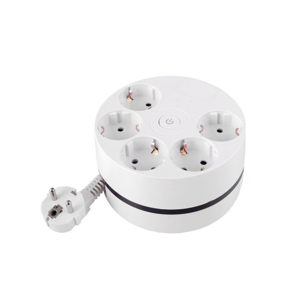 Удлинитель Power Wheel Extended 5 Euro 16А, кабель 3,0м RocketSocket, цвет белый