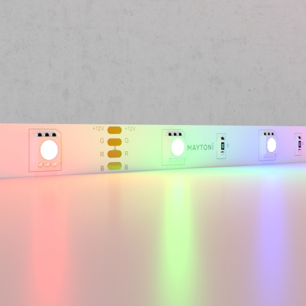 Лента светодиодная 12В 5050 7,2Вт/м 30LED/м RGB 5м IP20 Technical Maytoni