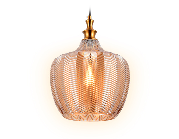 Подвесной светильник TR3531 SB/TI бронза/янтарь E27 max 40W D250*1200 Ambrella Light
