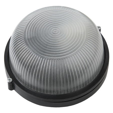 Светильник под лампу ЖКХ НБП/НПП 1301 круг черный без реш. GCF-R-E27-60-IP65 General