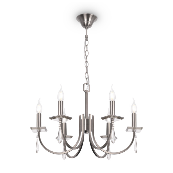 Люстра 6*E14 40Вт Никель IP20 Forte FR1006PL-06N Freya