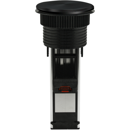 Donel Настольный встраиваемый выдвижной розеточный блок Vertical 6 мод. (3 мод. 45х45), черный