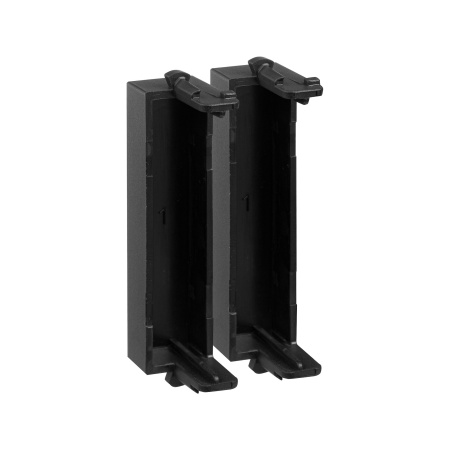 Комплект модульных заглушек "Avanti", "Черный матовый", 0,5 модуля 2 штуки DKC