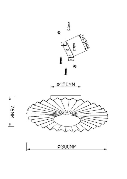 Настенный светильник (бра) LED 7Вт Латунь IP20 Fiore MOD233WL-L11BS3K Maytoni