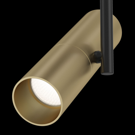 Светильник трековый 1*GU10 50Вт Черный с Золотом IP20 Elti TR005-1-GU10-BG Technical
