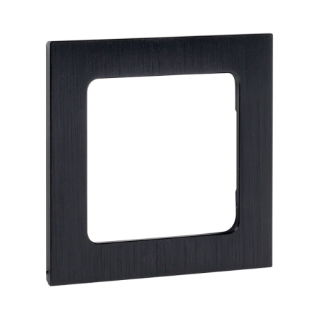 Стокгольм Рамка 1-местная металлическая черная EKF