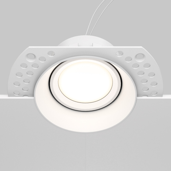 Встраиваемый светильник 1*GU10 50Вт Белый IP20 Downlight DL042-01-RD-W Technical Maytoni