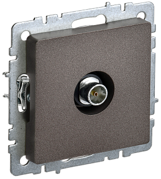 BRITE Розетка TV оконечная РТВ11-0-БрТБ темная бронза IEK