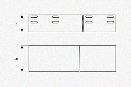 Лоток глухой ЛМГ 600х65х2000 У3, окрашенный, S1,5