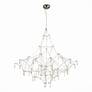 Люстра подвесная Хром, Прозрачный LED 114*0,45Вт 3000К SL797.113.114 ST LUCE