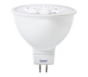 Лампа св/д MR16 8W GU5.3 6500К с рефлект. General