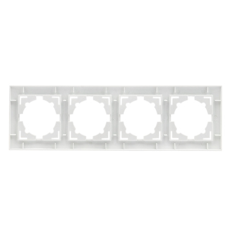 Валенсия Рамка 4-местная белая EKF