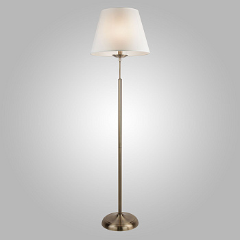 Напольный светильник с тканевым абажуром 01008/1 античная бронза Eurosvet