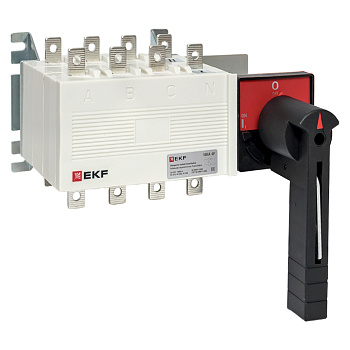 Рубильник-переключатель 100A 4П c рукояткой управления для прямой установки PowerSwitch EKF