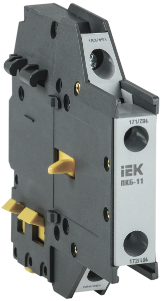 Контакт боковой дополнительный ПКБ-11 1з+1р IEK