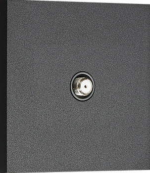 Donel N96 Спутниковая розетка SAT 1 Вых.: 950-2400 МГц, (F-разъём), Черный, серия DT