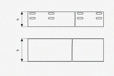 Лоток глухой ЛМГ 50х50х2000 УТ1,5, оцинкованный лист S1,0