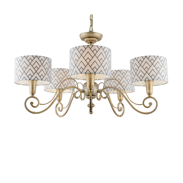 Люстра 5*E14 40Вт Золото Антик IP20 Modern 9 E3-05-H-LMP-Y-16 Maytoni