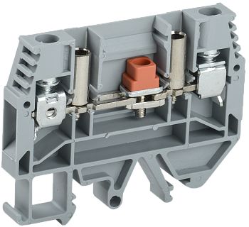 Клемма винтовая КВИ-6-И измерительная 6мм2 серая IEK