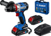 20В бесщеточная ударная дрель-шуруповерт, 2 АКБ (2Ач), в кейсе, Профессионал. DBS-201-22 ЗУБР
