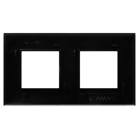 Рамка "Avanti", "Черный квадрат", 2 поста (4 мод.) DKC