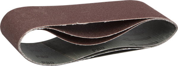 75х533 мм, P80, лента шлифовальная МАСТЕР, для ЛШМ, 3 шт. ЗУБР