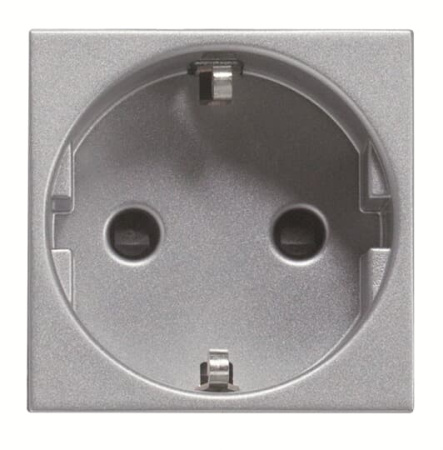 Zenit Розетка СУ 1-м.с зазем.со шторками 16А серебристый IP20 ABB Zenit Розетка СУ 1-м.с зазем.со шторками 16А серебристый IP20 ABB