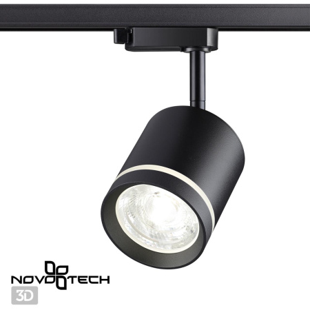 Св-к трековый IP20 LED 15W 1300Лм 4000K 85-265V черный ARUM NOVOTECH