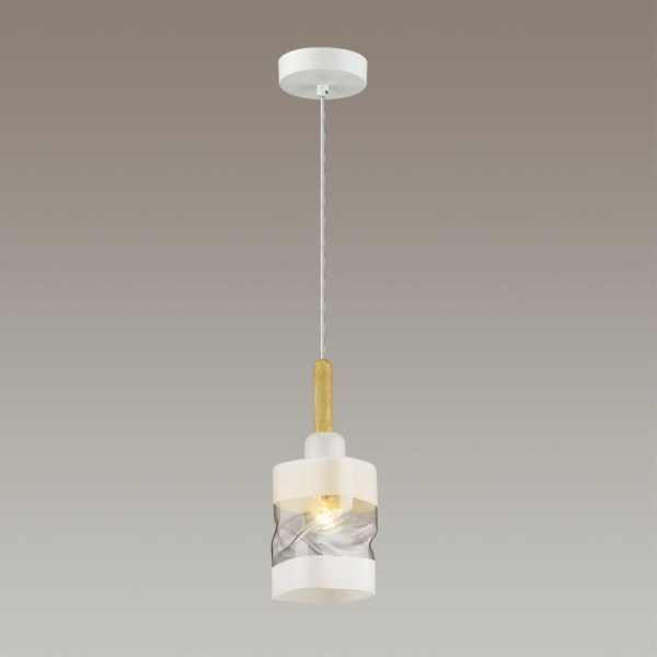 Подвес E27 60W 220V BONNIE белый,дерево LUMION