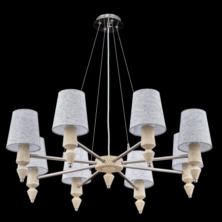 Люстра 8*E14 40Вт Никель IP20 Marseille MOD039PL-08N Maytoni