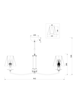 Люстра 7*E14 40Вт Никель IP20 Faina FR5086PL-07N Freya