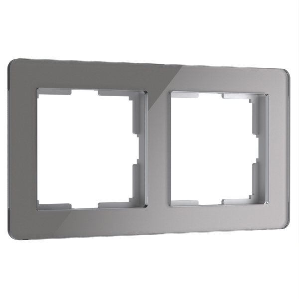 Acrylic Рамка из акрила на 2 поста графит Werkel