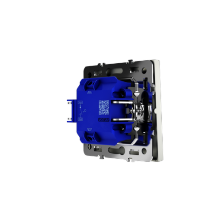 Выключатель встраиваемый Voltum S70 одноклавишный 10А, (сталь)