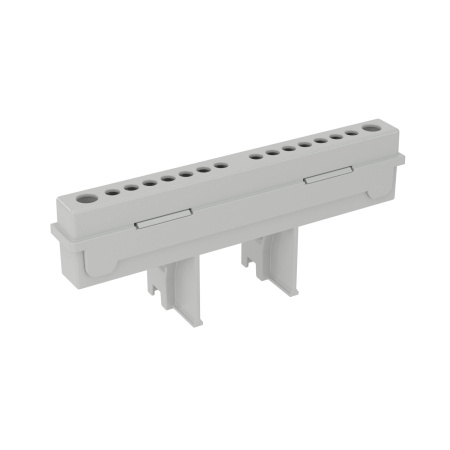 Клеммный блок (2х8 мод. + суппорты) в комплекте с крепежом DKC