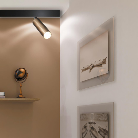 Трековый св-к для низков.шинопровода IP20 LED 4000K 15W 48V бронза светлая/черный FLUM NOVOTECH